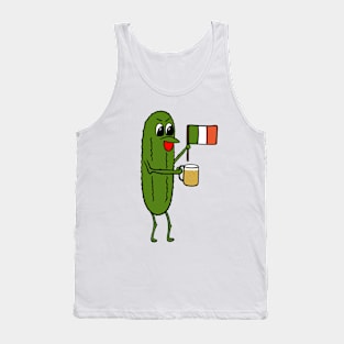 ST PATRICKS Day Irish Dill Pickle - St Patricks Day Art Tank Top